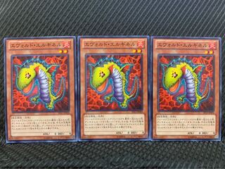 【ぽぽたん】遊戯王 1991 エヴォルド・エルギネル 3枚 ノーマル