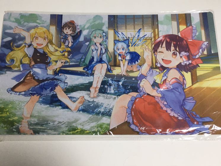 東方 プレイマット 霊夢 魔理沙 早苗 チルノ 文 未開封