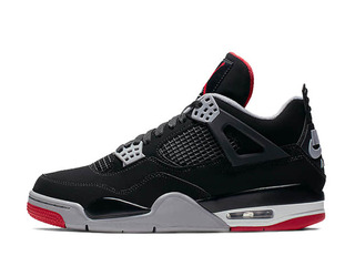 Nike Air Jordan 4 Retro Og Black/Cement Grey Summit Ho WightMoltres Red 30cm