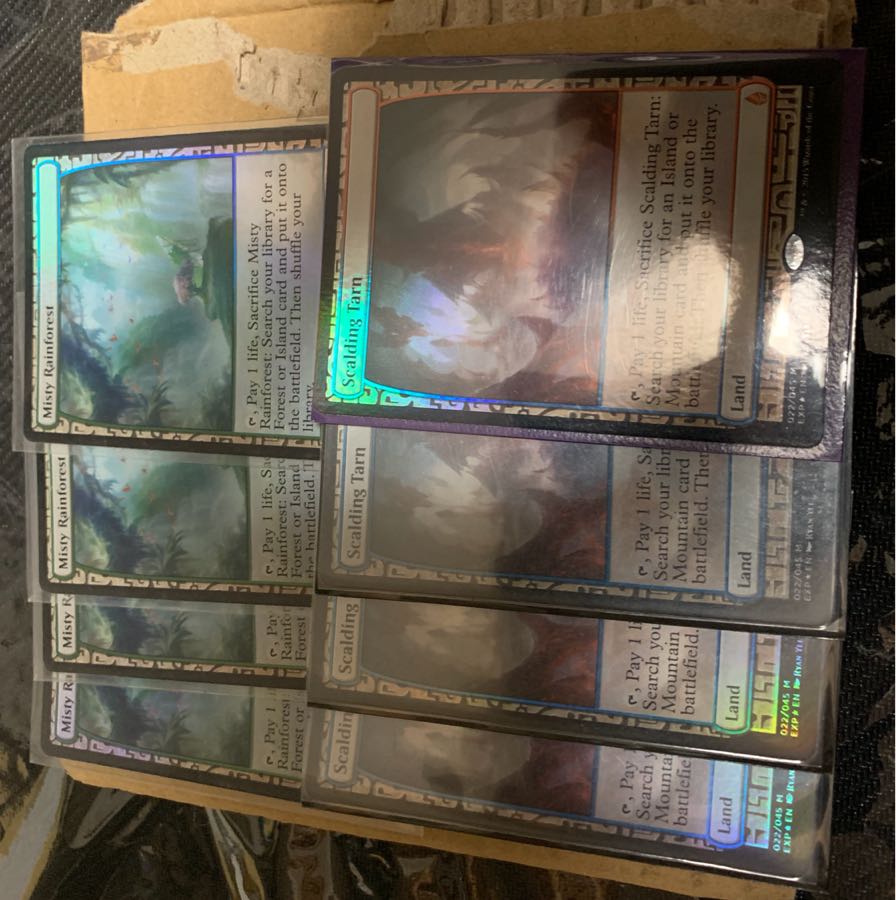 沸騰する小湖 霧深い雨林 4枚セット マスターピース