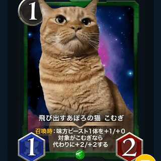 飛び出すあぽろの猫 こむぎ　クリプトスペルズ /クリスペ　2枚