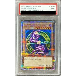 〔PSA9鑑定済〕ブラックマジシャン【クォーターセンチュリーシークレット】{QCCU-JP001}《モンスター》
