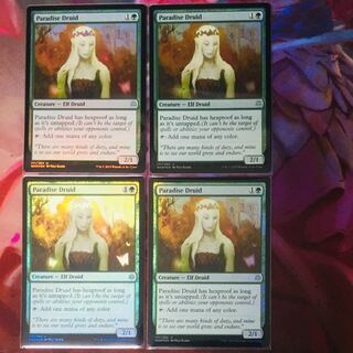 MTG FOIL Paradise Druid WAR 4 English