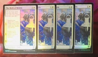 MTG FOIL The Birth of Meletis THB English 4-card set