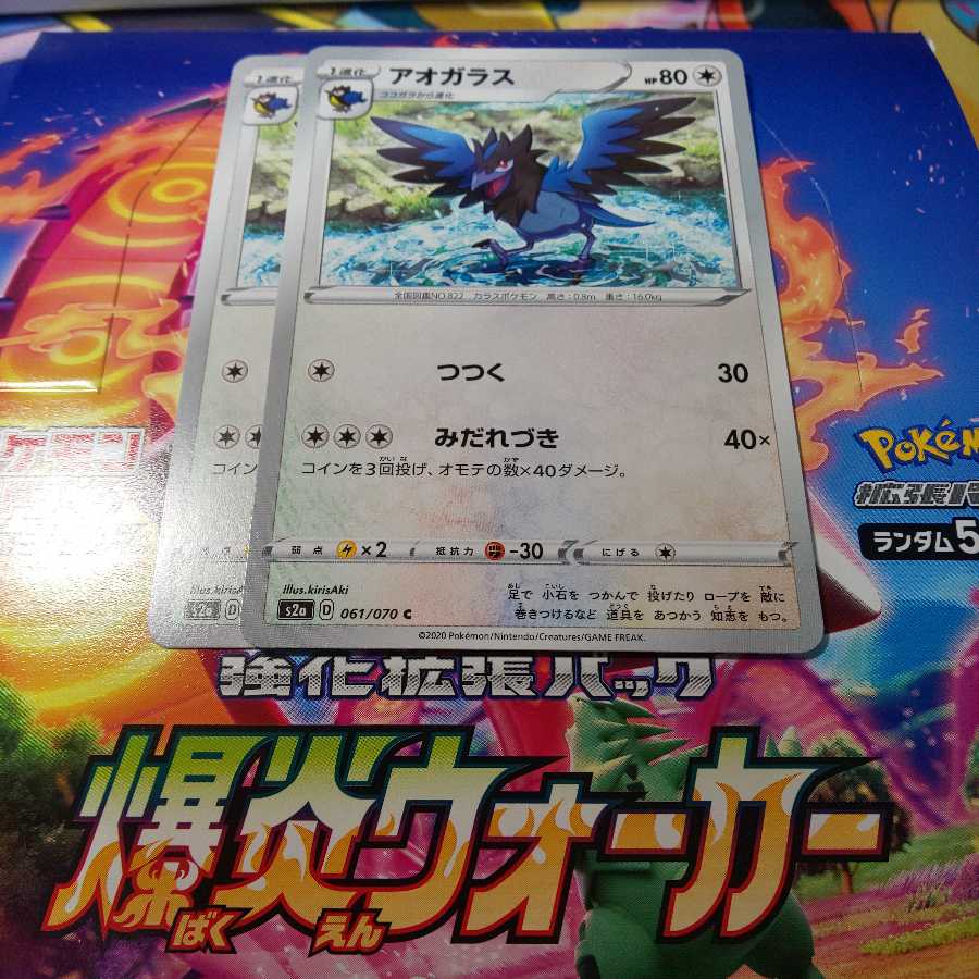 アオガラス 2枚