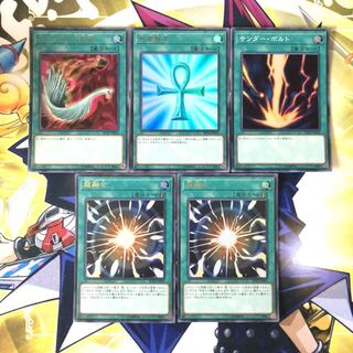 汎用魔法4種セット　ハーピィの羽根箒　超融合　死者蘇生　サンダーボルト