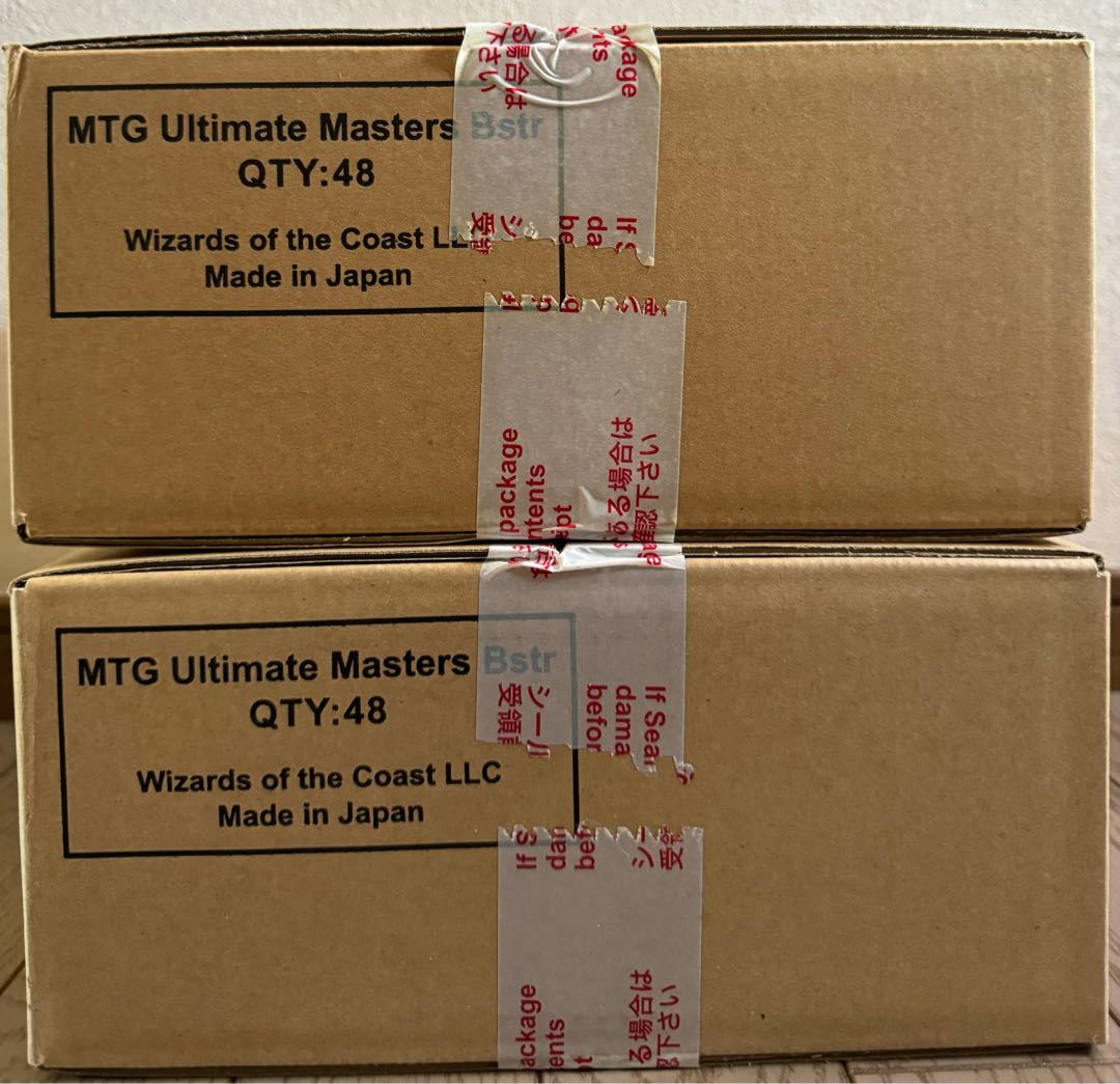 ULTIMATE MASTERS unopened box English 4 boxes ULTIMATE MASTERS with box topper 4BOX