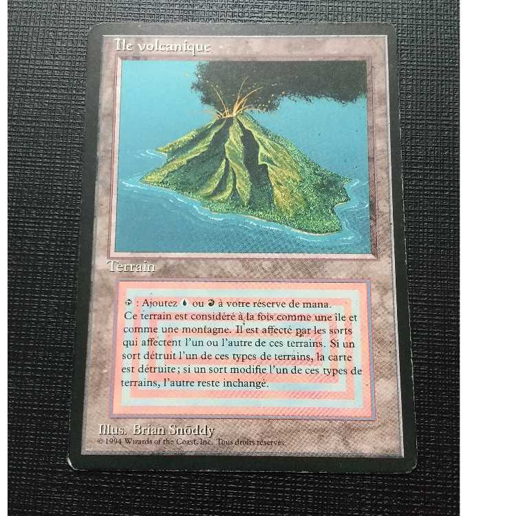 MTG】黒枠volcanic island （FBBフランス語 デュアルランド）の通販 
