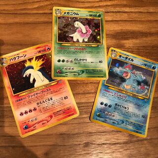 バクフーン　オーダイル　メガニウム