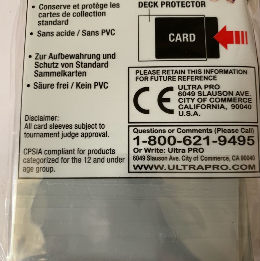 Fate 公式スリーブ 凛 ウルトラプロ製公式スリーブ 65枚