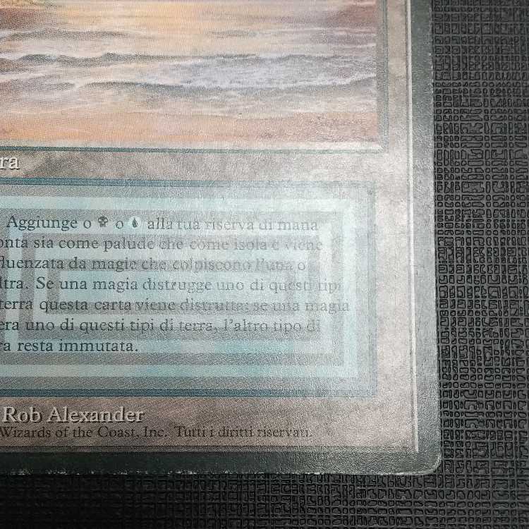 【MTG】黒枠underground sea （FBBイタリア語 デュアルランド）その2
