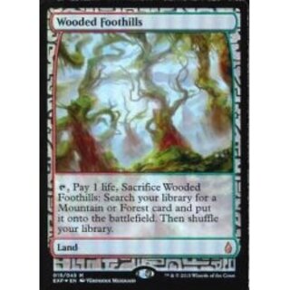 MTG 樹木茂る山麓 EXP 英語版 Foil Foil】《樹木茂る山麓/Wooded Foothills》[EXP] 土地R | 日本