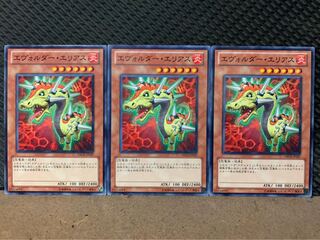 【ぽぽたん】遊戯王 8456 エヴォルダー・エリアス 3枚 ノーマル