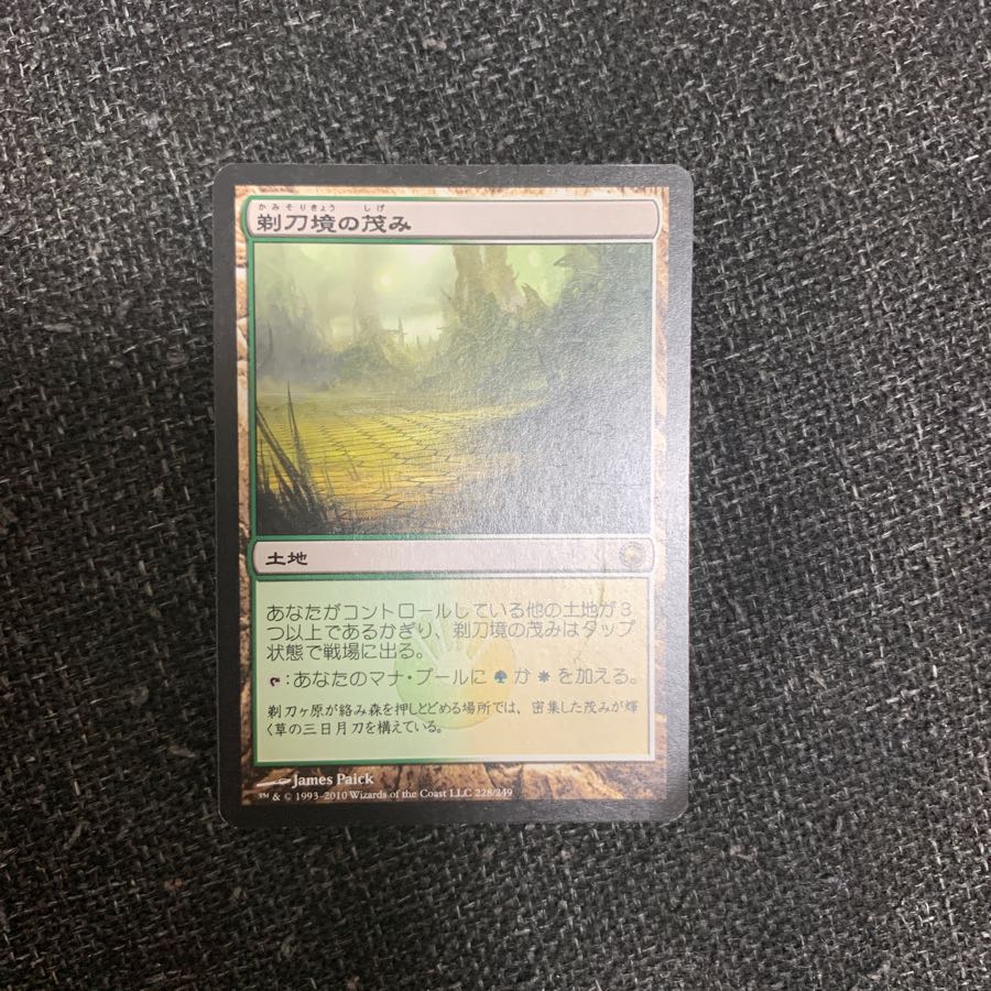 MTG多数出品中 剃刀境の茂み
