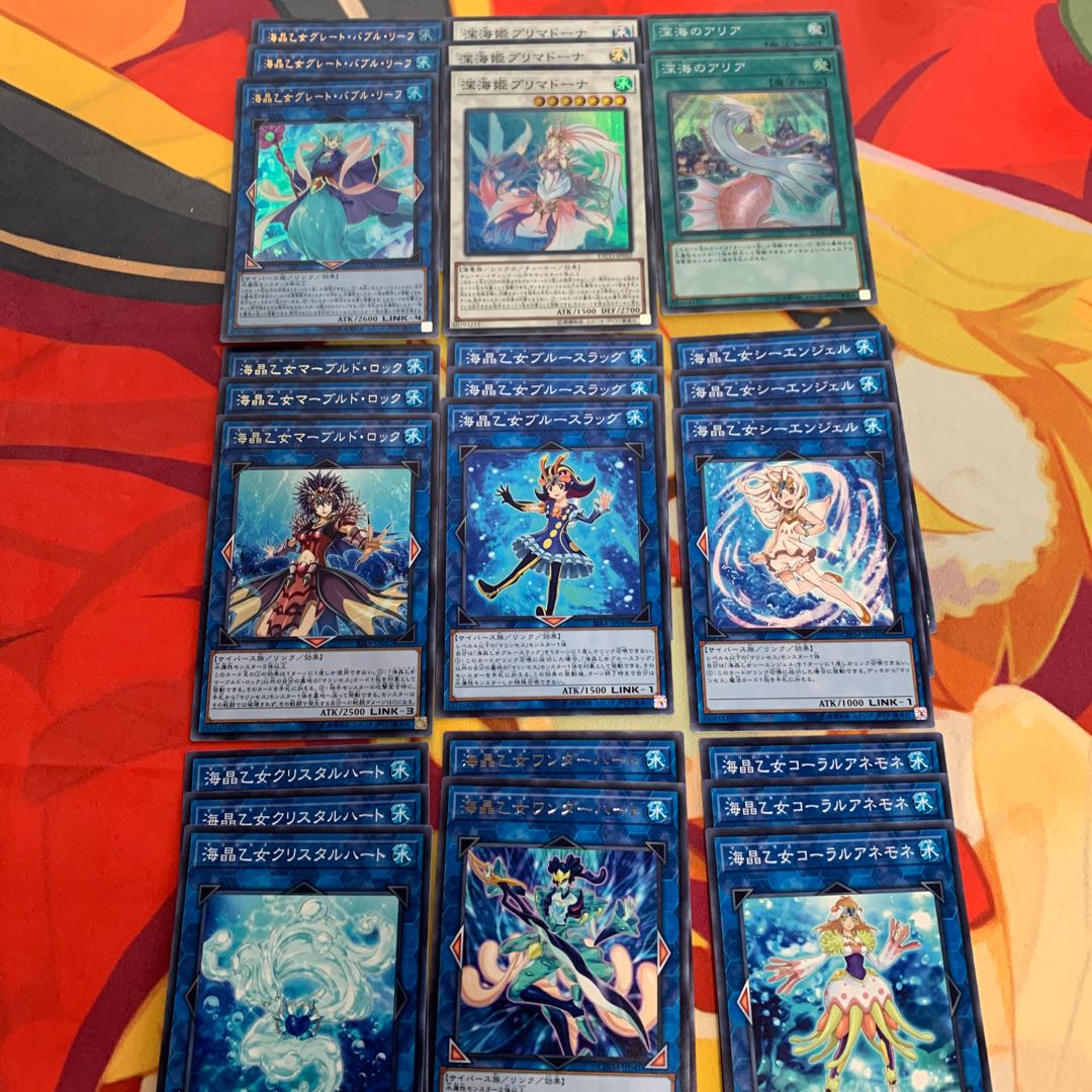 【デッキパーツ付き】海晶乙女グレートバブルリーフ&プリマドーナ&深海のアリア等