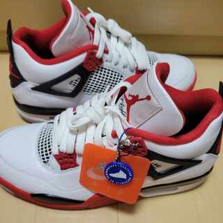 Nike Air Jordan 4 Retro Og "Fire Red" White/Black-Tech Grey-Fire Red 27.5cm