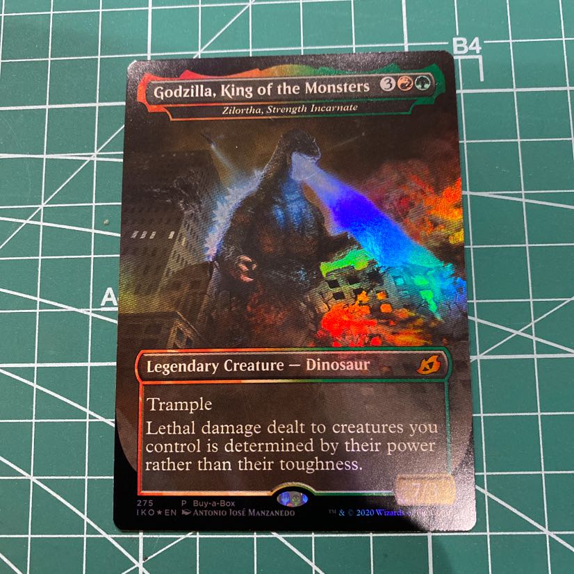 怪獣王、ゴジラ　英語版　プロモカード　foil 激レア