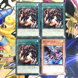 レッドアイズ・インサイト R 3枚 真紅眼の飛竜 N 1枚