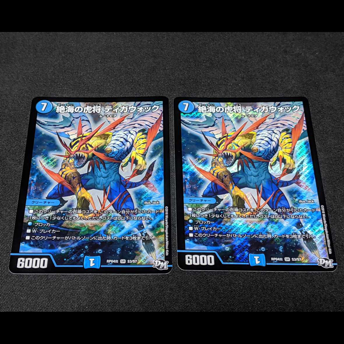 絶海の虎将 ティガウォック　2枚セット