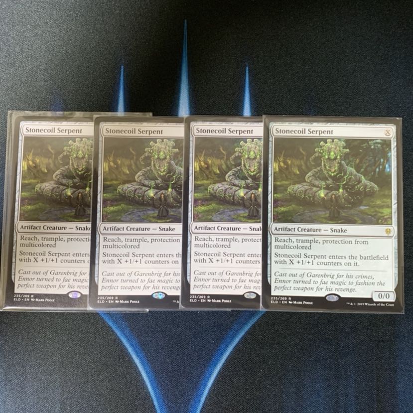 石とぐろの海蛇 / Stonecoil Serpent 英語版　4枚