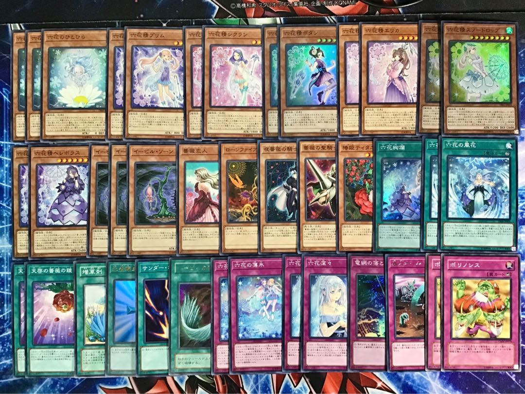 本格構築  【六花聖デッキ】メイン＆EX15枚＆スリーブ　おまけ