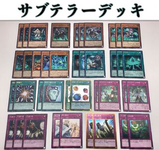 本格構築  【サブテラーデッキ】メイン＆EX15枚＆スリーブ セット