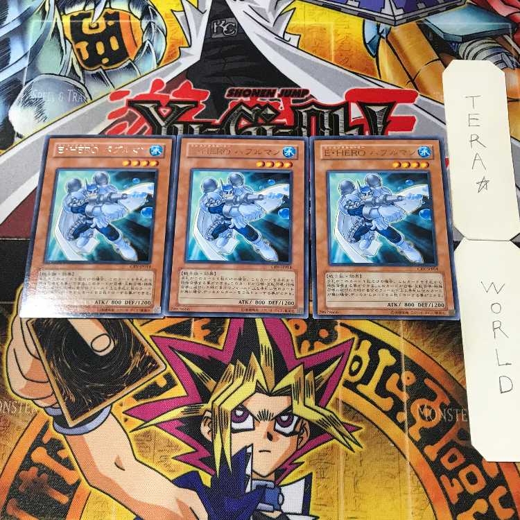 Elemental HERO Bubbleman 10 rare, set of 3 Tera.