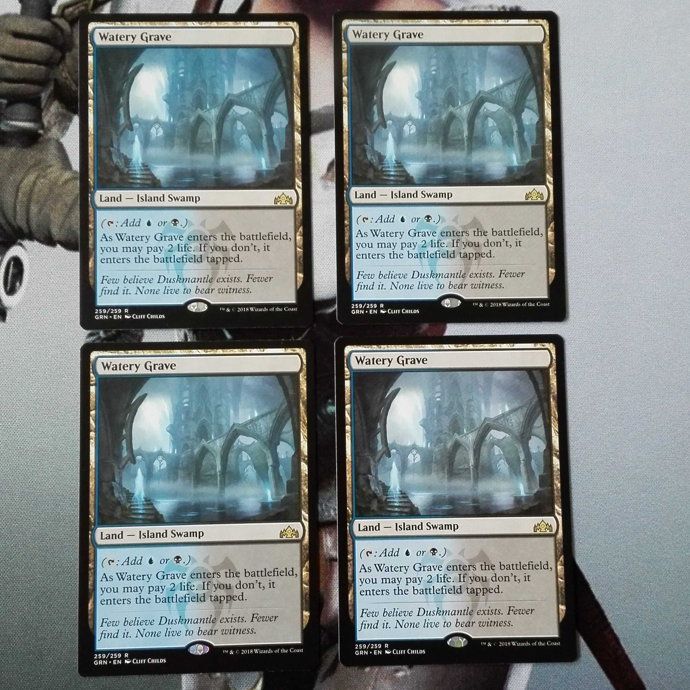 湿った墓　英語　4枚セット