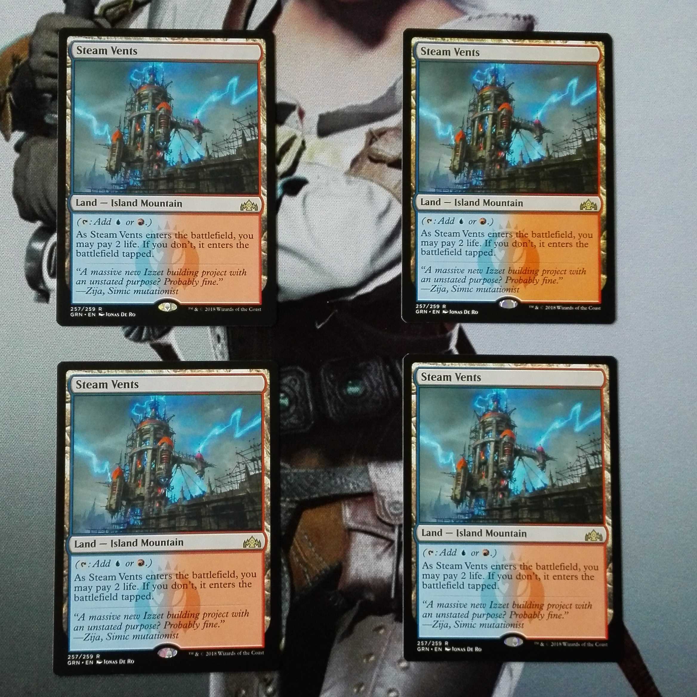 蒸気孔　英語　4枚セット