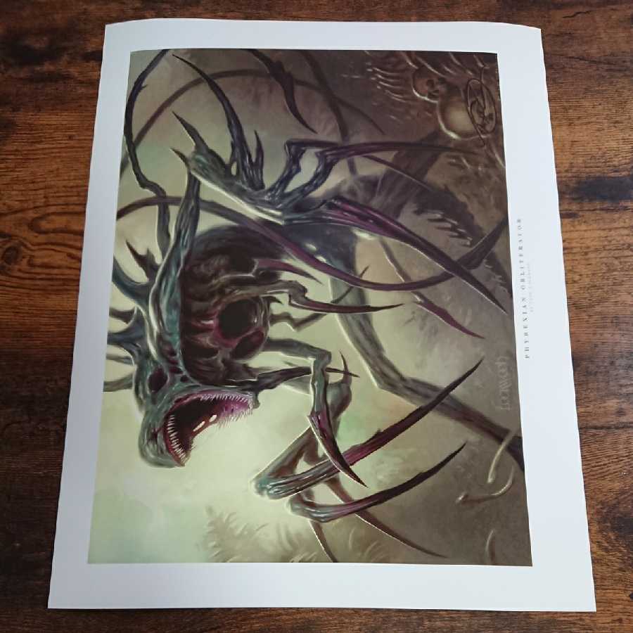 ファイレクシアの抹消者 シャドーサイン入りアートプリント/複製原画