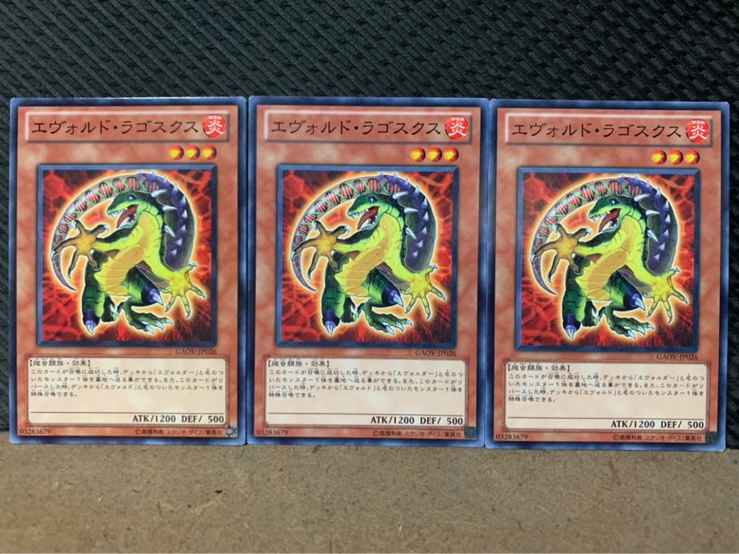 【ぽぽたん】遊戯王 5461 エヴォルド・ラゴスクス 3枚 ノーマル