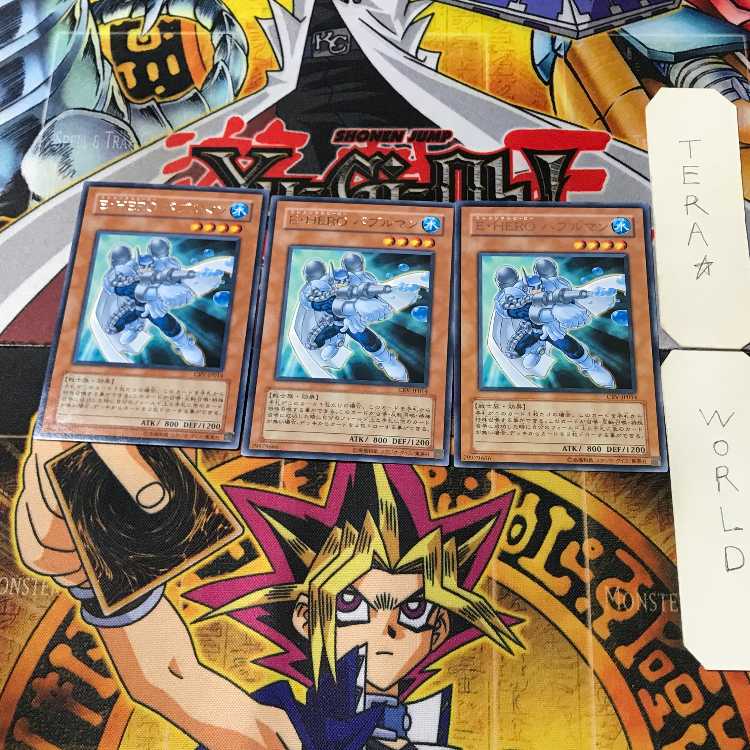 Elemental HERO Bubbleman CRV 5 Rare Set of 3 Tera.