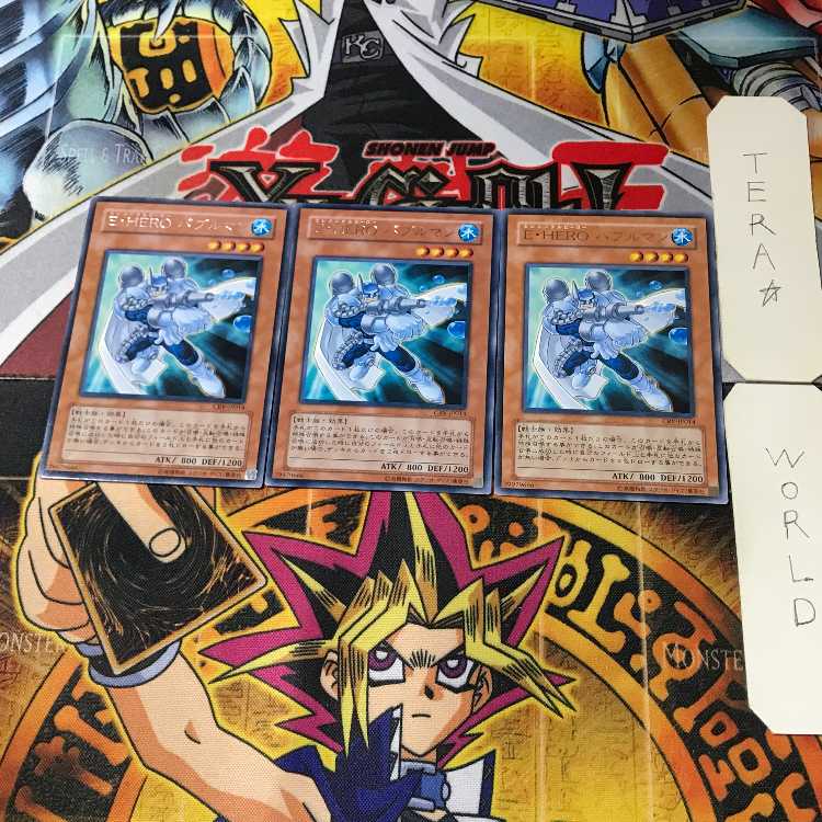 Elemental HERO Bubbleman CRV 9 Rare Set of 3 Tera.