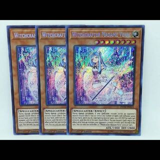 戯王 英語 ウィッチクラフト マスターヴェール 3枚 1st INCH