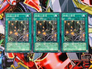 遊戯王 蜘蛛の領域 ノーマル3枚
