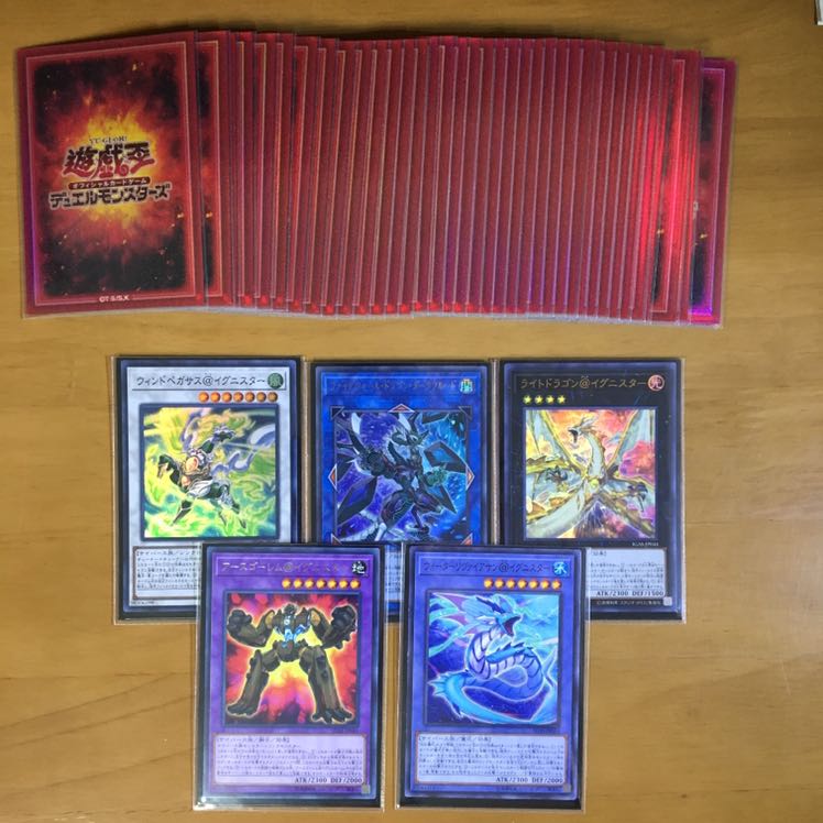 @イグニスターデッキ　ガチデッキ　二重スリーブ　トークン付き