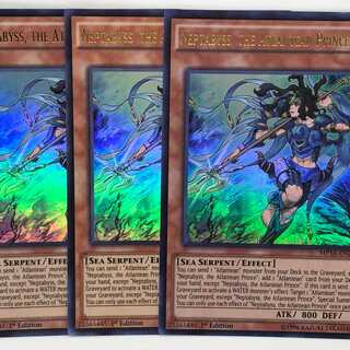 遊戯王 英語 海皇子 ネプトアビス 1st 3枚 MP16 ウルトラ ウル