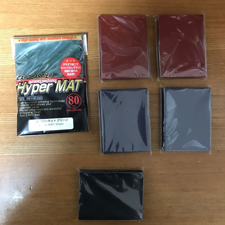 スリーブ ハイパーマット 緑 赤 青 黒 未開封