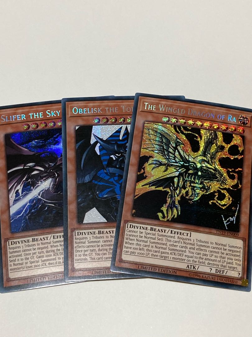 TN19 オシリスの天空竜　オベリスクの巨神兵　ラーの翼神竜　英語版　EU版