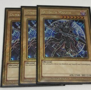 ブラック・マジシャン　ドイツ語版　EU版　ゴールドシークレット　3枚