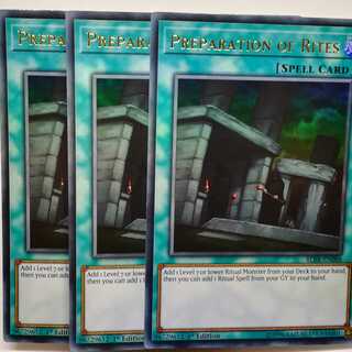 遊戯王 英語 儀式の準備 3枚 1st BLRR ウルトラ ウル
