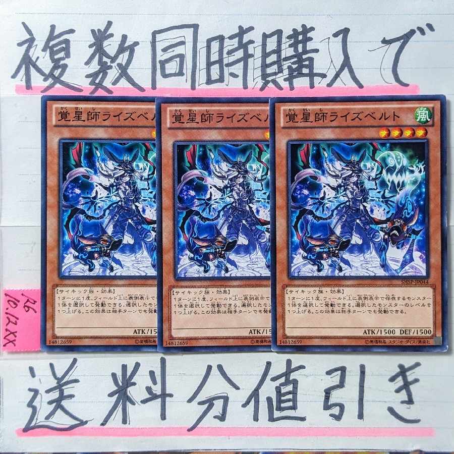 覚醒師ライズベルト ノーマルレア×3枚 遊戯王