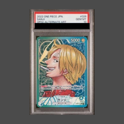 【PSA10】サンジ(パラレル) P-L OP02-026