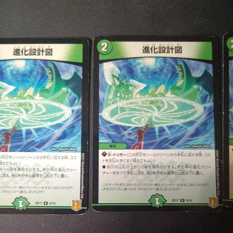 Evolutionary blueprints, set of 4