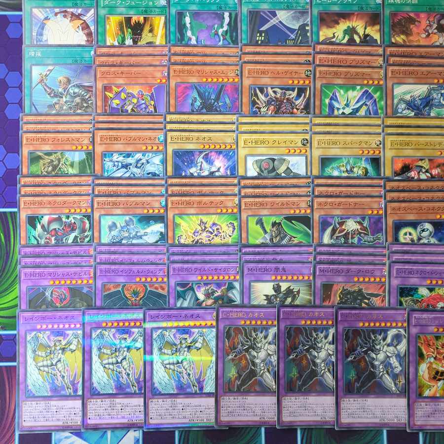 D016 E-HERO, E-HERO, M-HERO Deck parts, large quantity