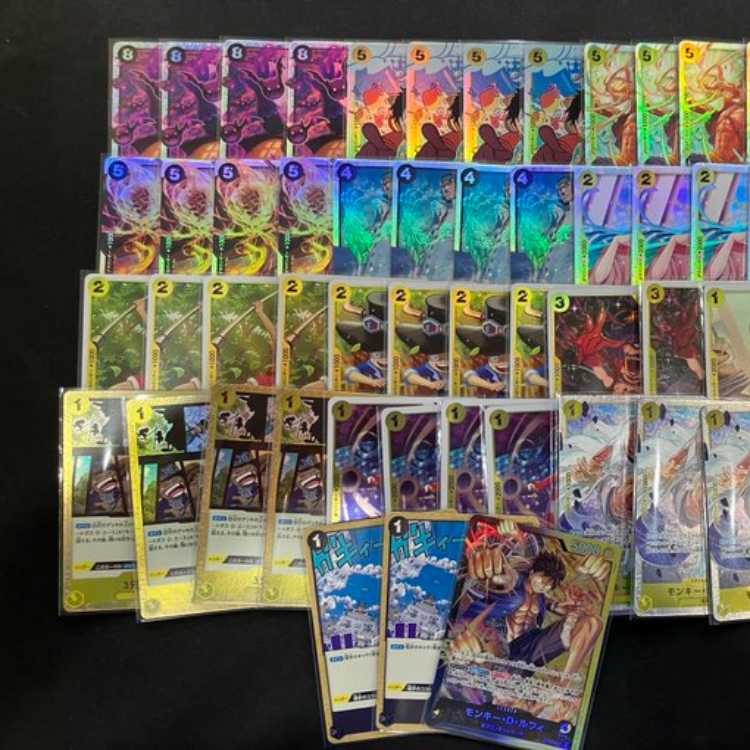 ワンピースカード 黒黄ルフィ デッキ