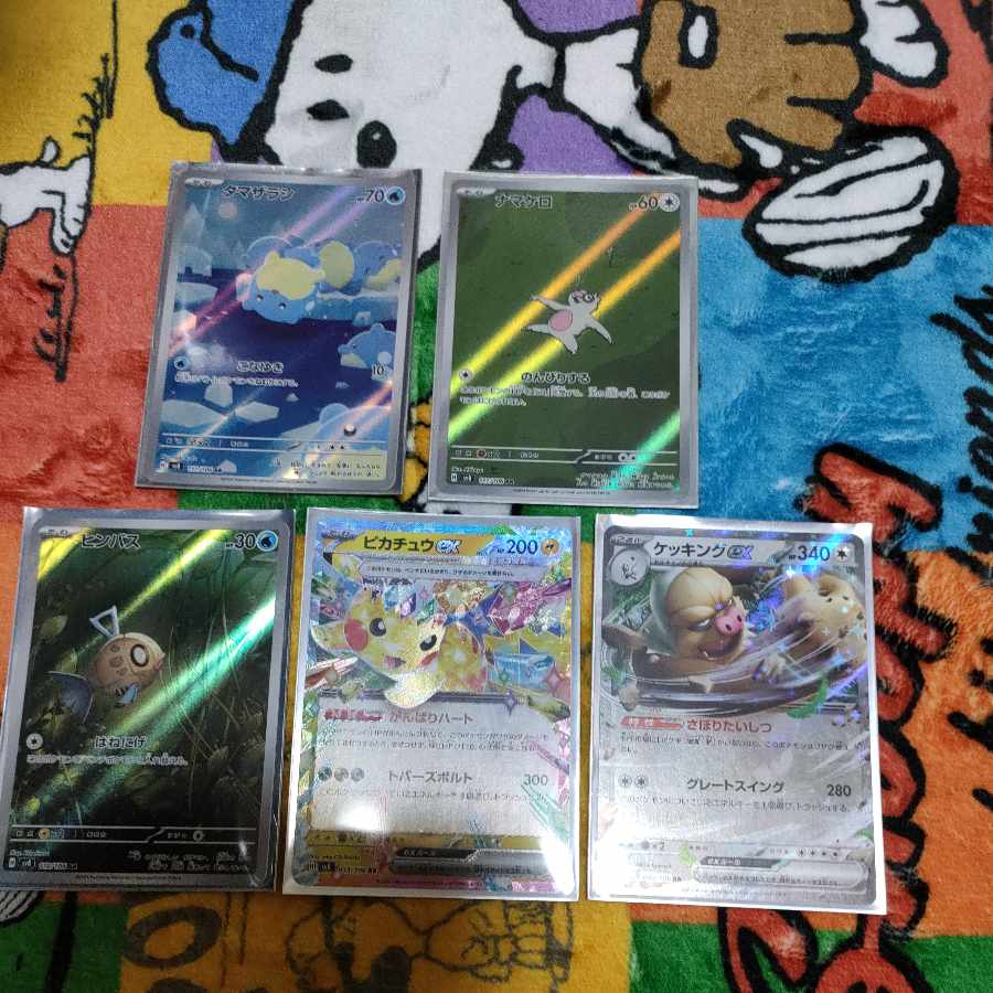 ねがやまん様専用ページピカチュウexRRその他5枚争奪戦早い者勝ち。