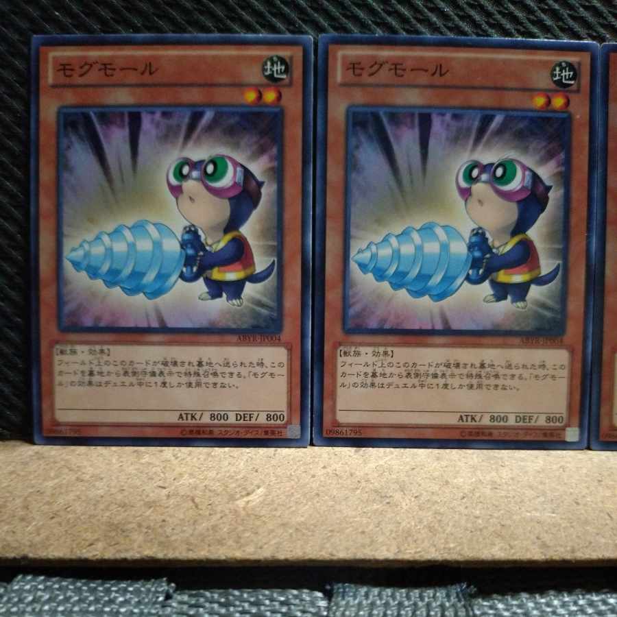 【ぽぽたん】遊戯王 モグモール ノーマル 3枚