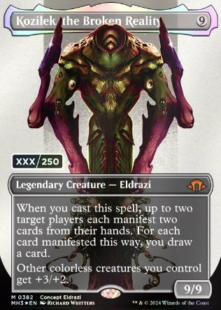 (ダブルレインボウFOIL)崩壊した現実、コジレック/Kozilek, the Broken Reality《英語》【MH3】