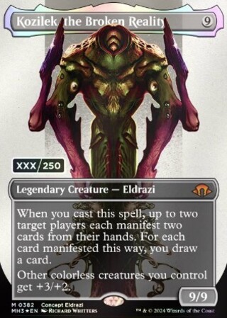 (ダブルレインボウFOIL)崩壊した現実、コジレック/Kozilek, the Broken Reality《英語》【MH3】